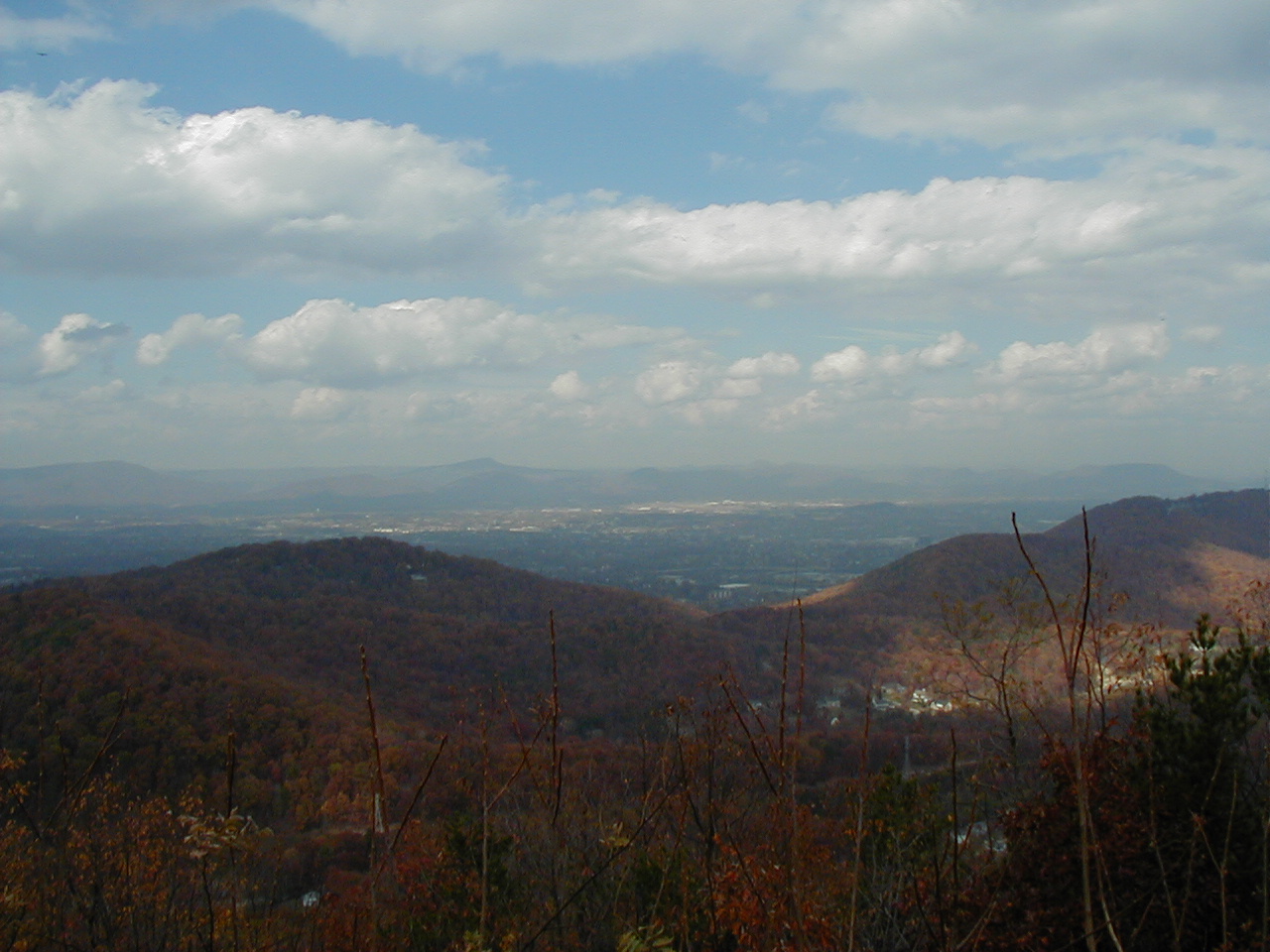 Mountain / autumn landscape / light breakthrough