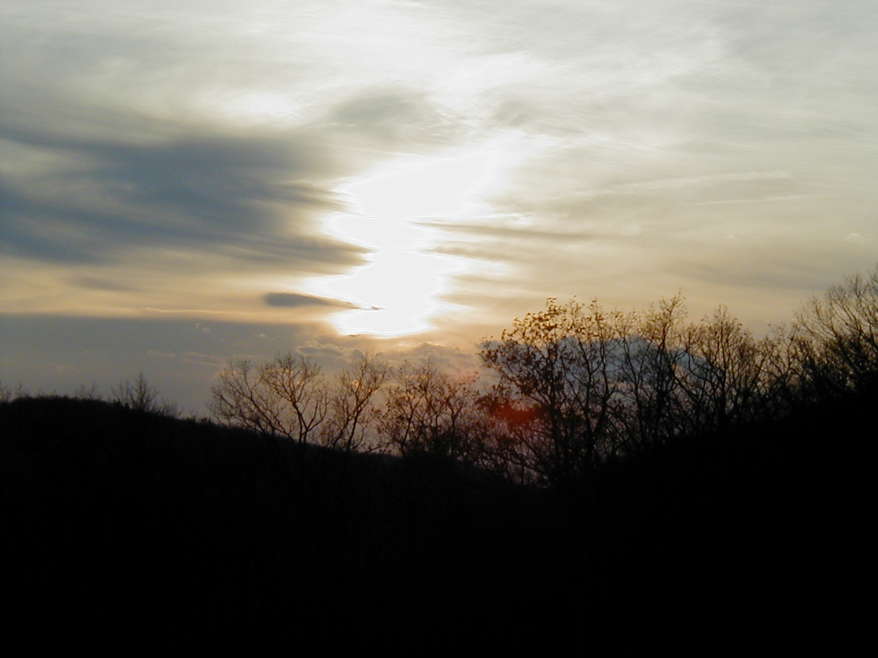 Mountain / autumn landscape / light breakthrough